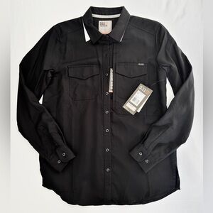 NWT 5.11 Tactical Women’s Nikita Outdoor Long-Sleeve Button-Up Shirt Color Black